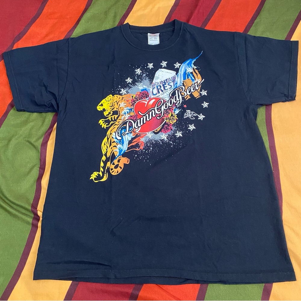 Black graphic Beer T-Shirt